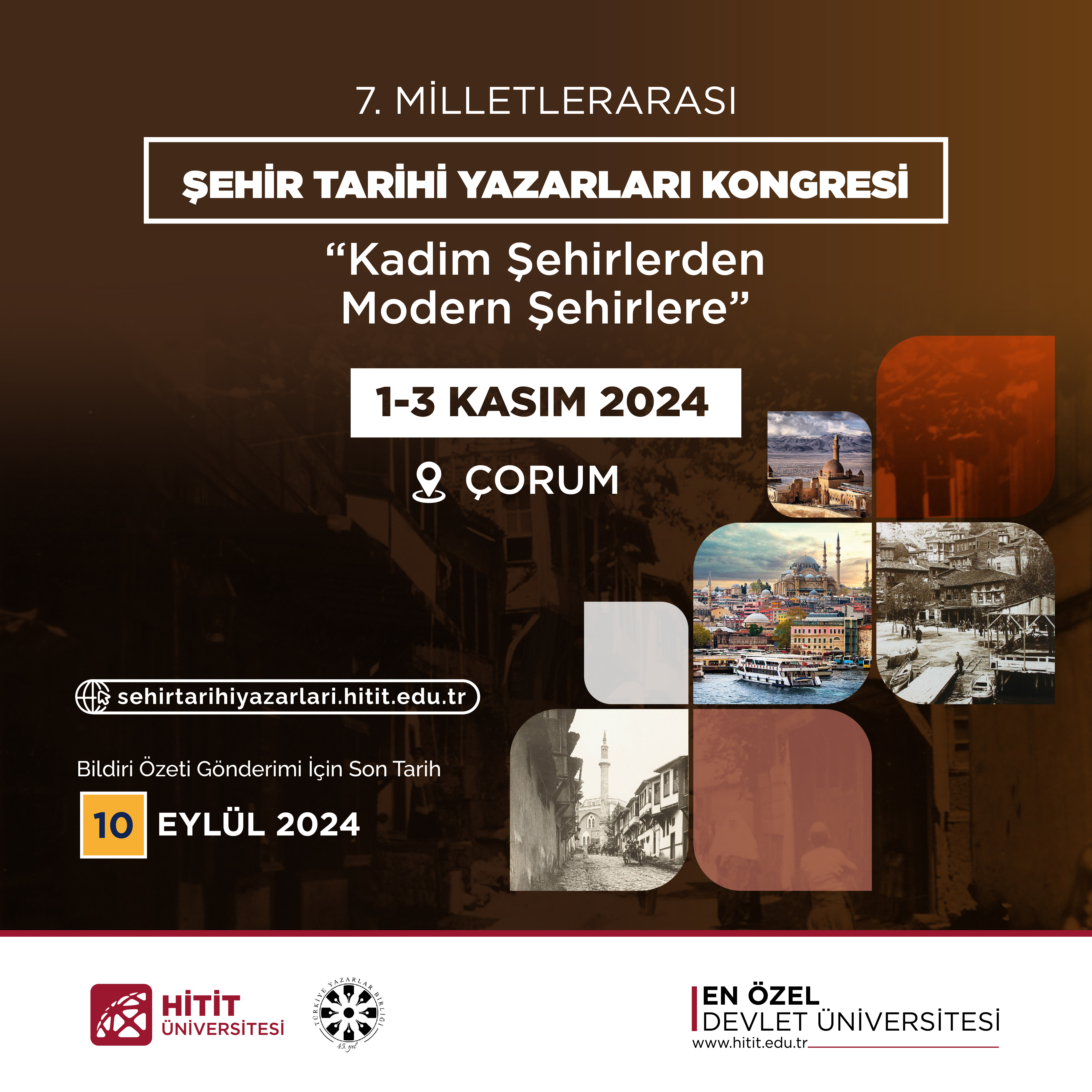 Milletlerarası Şehir Tarihi Yazarları Kongresi Çorum’da yapılacak