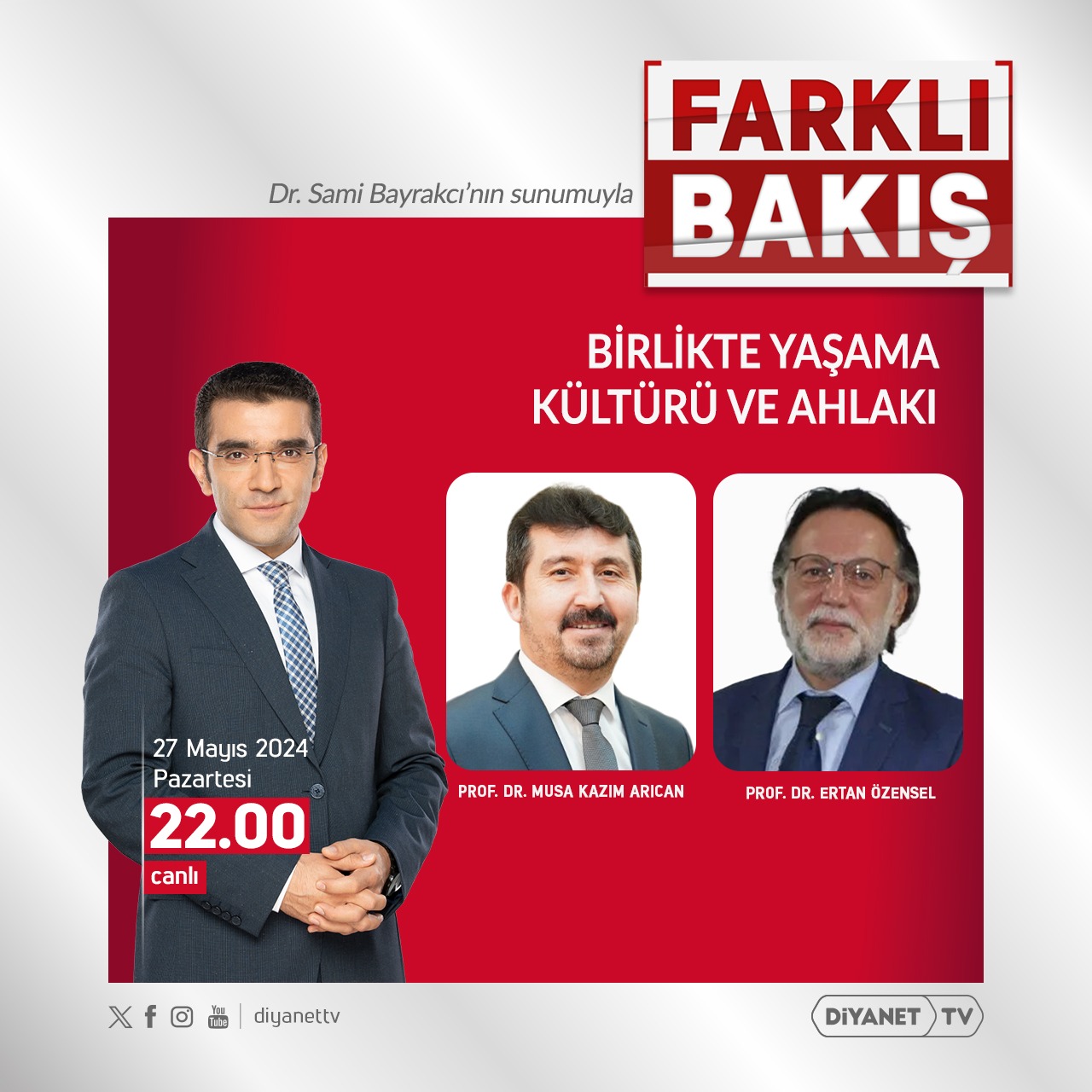 TYB Başkanı Arıcan Diyanet TV de konuşacak