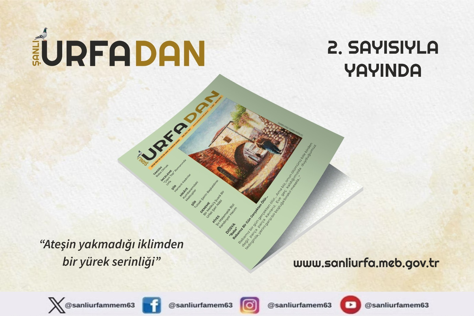 Urfadan Dergisinin 2. Sayısı Yayımlandı