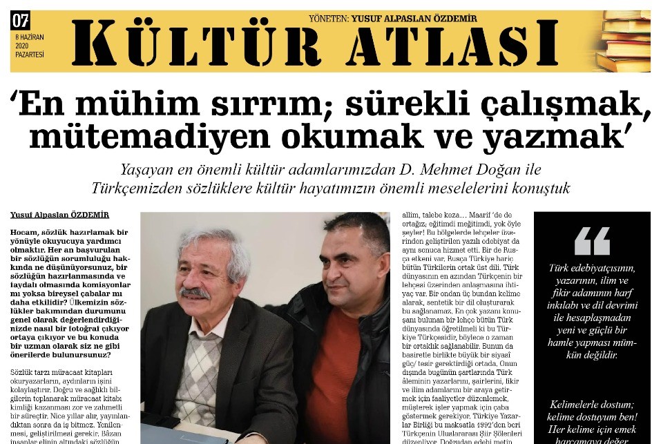 Yusuf Alparslan Özdemir: D. Mehmet Doğan’ın aziz hatırasına…