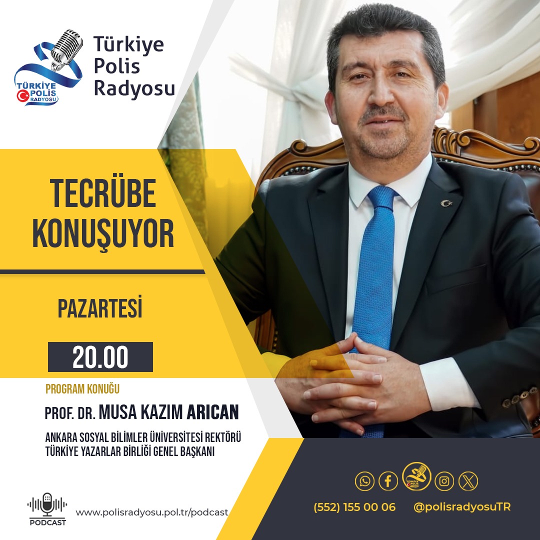 Genel Başkan Arıcan Türkiye Polis Radyosu’nda konuşacak