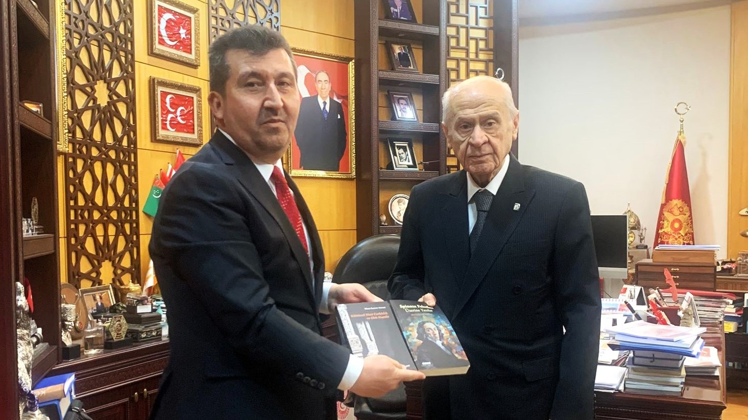 TYB Başkanı Arıcan MHP Genel Başkanı Bahçeli’yi ziyaret etti