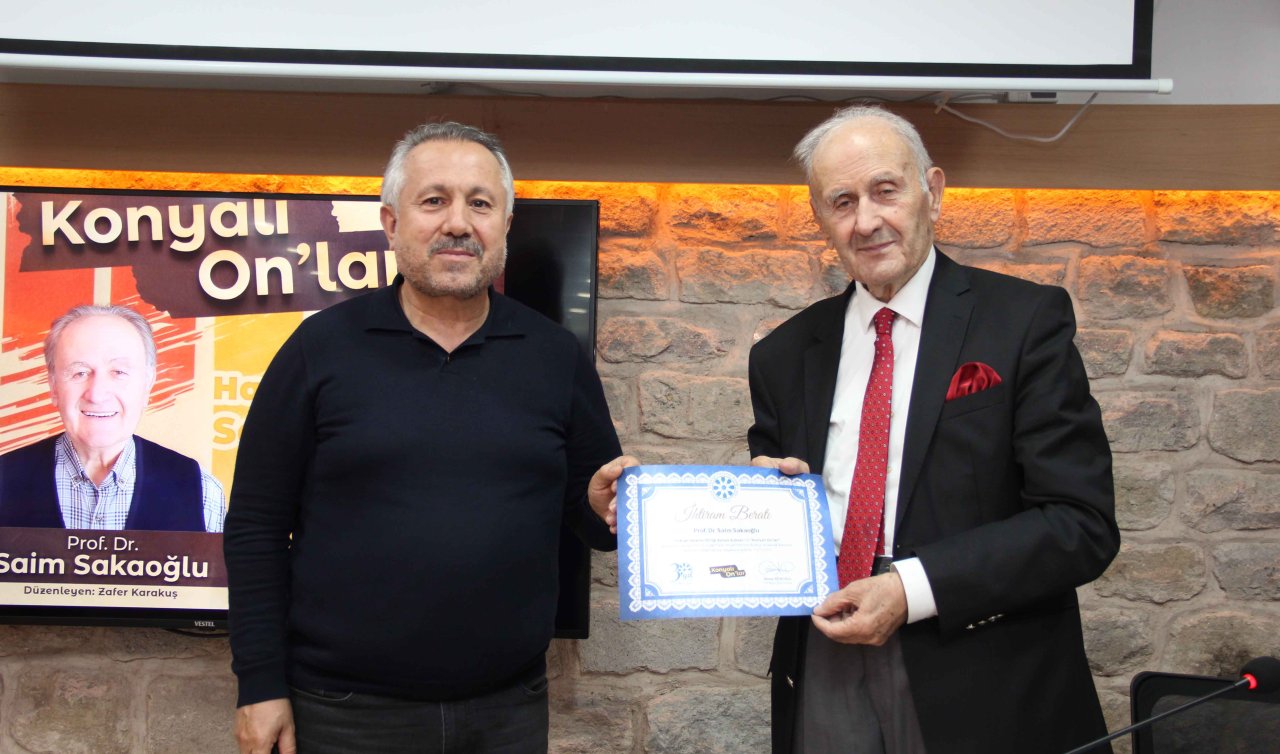 TYB'den Prof. Dr. Saim Sakaoğlu'na ödül