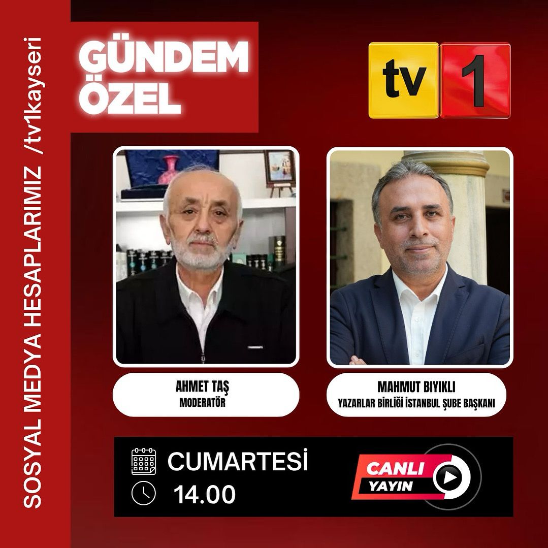 Mahmut Bıyıklı “Gündem Özel” Programına Konuk Oluyor