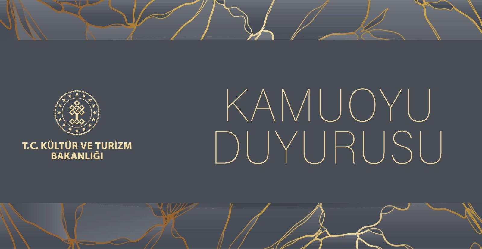 Kültür ve Turizm Bakanlığı'ndan TYB'ye Özel Ödül