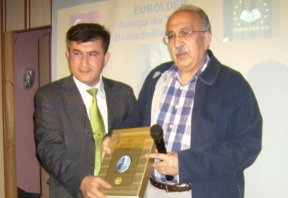 TYB Genel Başkanı İbrahim Ulvi Yavuz’a EUBOLDER’den ödül.