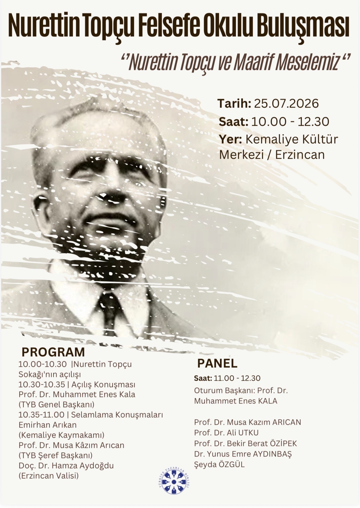 Nurettin Topçu Felsefe Okulu Buluşması Kemaliye'de Yapılacak