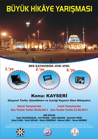 TYB Kayseri Şubesi'nden Kayseri konulu Hikâye Yarışması