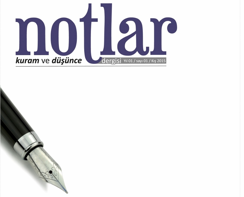 Notlar Kuram ve Düşünce Dergisinin ilk sayısı çıktı!