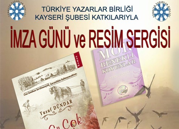 TYB Kayseri Şubesi'nde İmza Günü ve Resim Sergisi