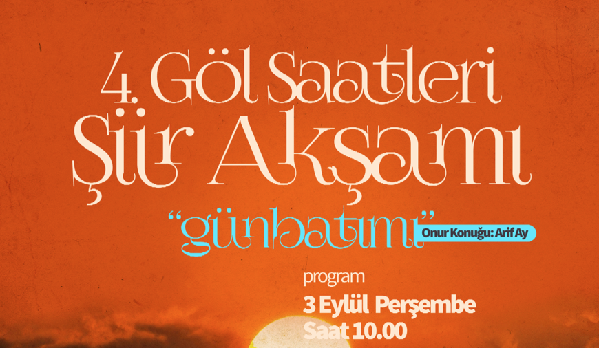 KÜÇÜKÇEKMECE 4. GÖL SAATLERİ ŞİİR AKŞAMINA HAZIR