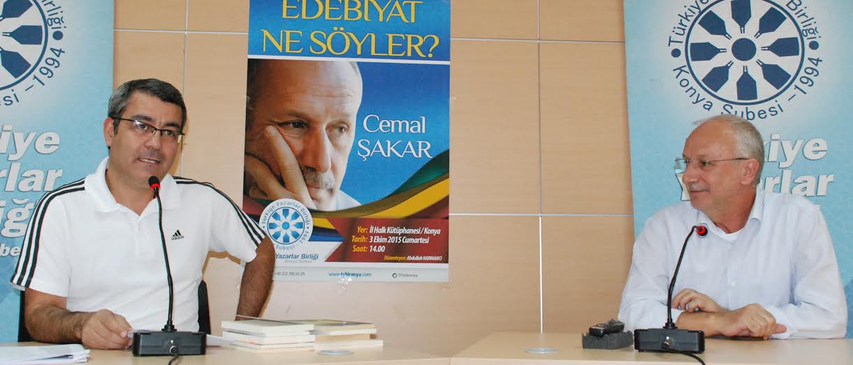 Öykücü Cemal Şakar Konya’daydı