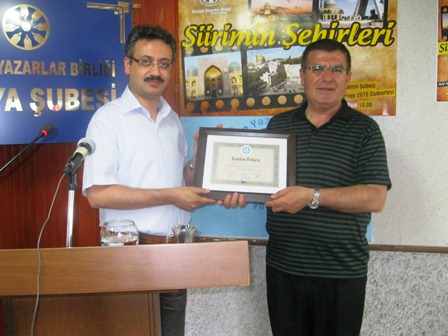 TYB Konya'nın Bu Haftaki Konuğu Şair Arif Ay Oldu