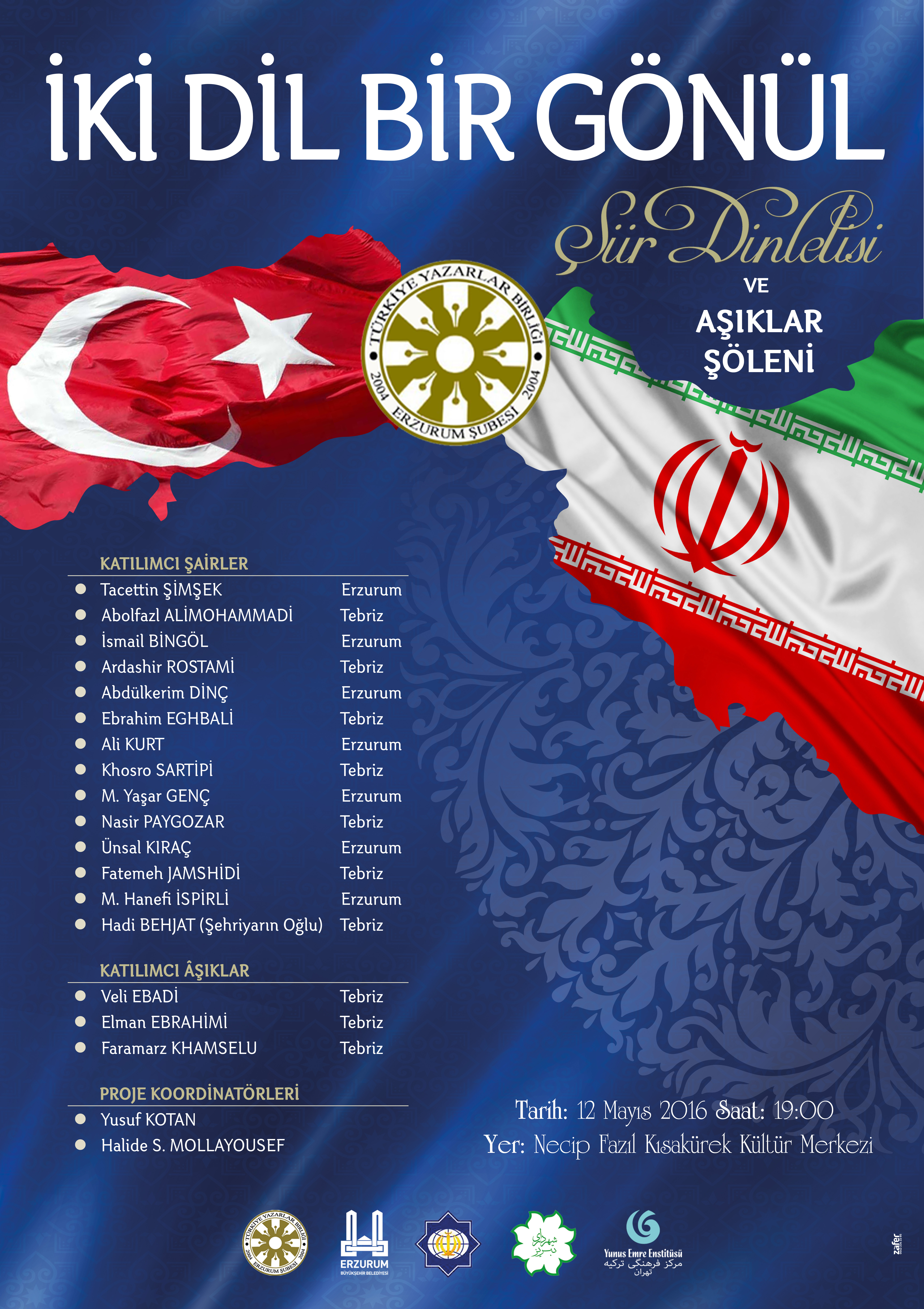 TYB Erzurum Şubesi’nden Tebriz’e Kültür Köprüsü Programı