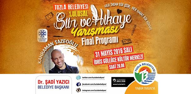 Tuzla Belediyesi Şiir ve Hikâye Yarışması Ödül Töreni