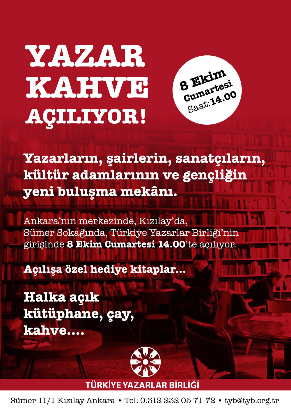 YAZAR KAHVE AÇILIYOR!