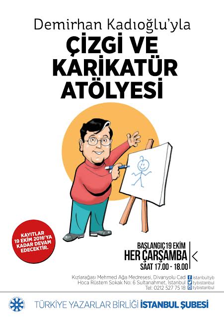 Çizgi ve Karikatür Atölyesi Kayıtları Başladı