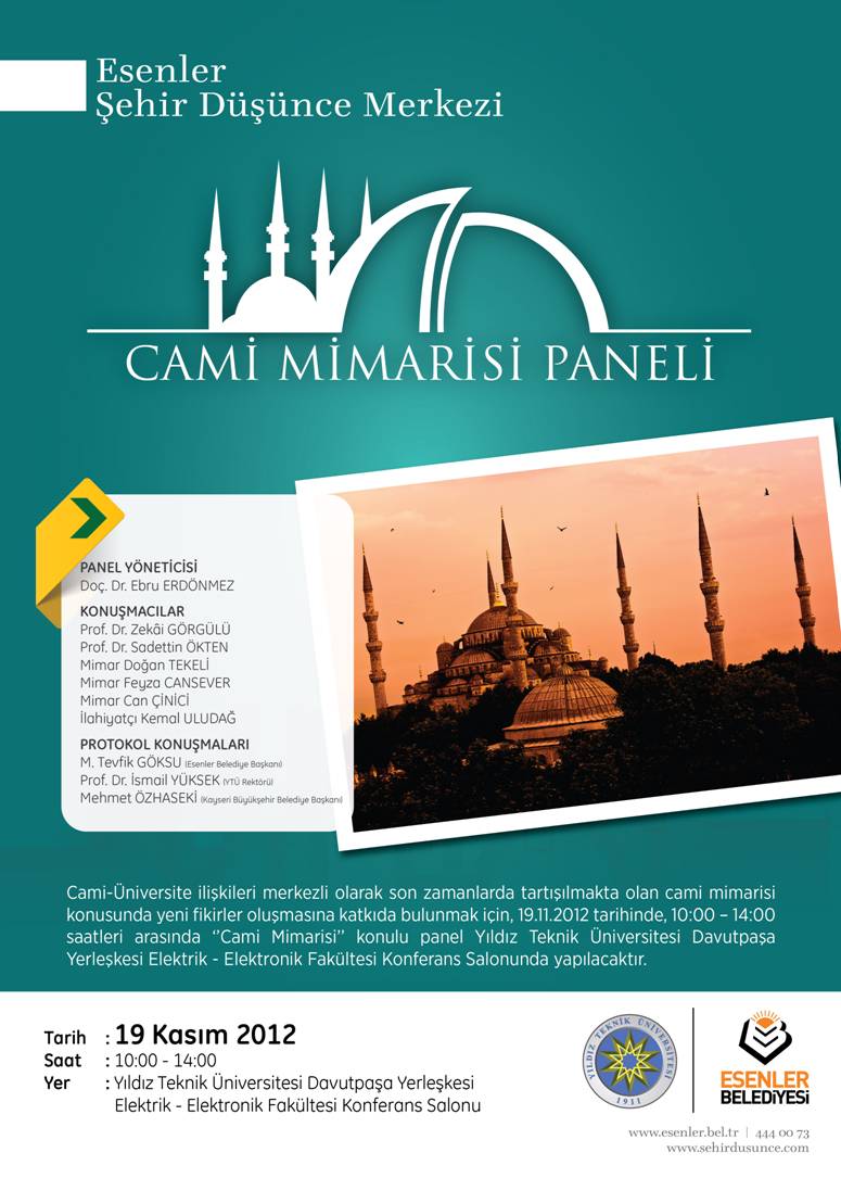Cami Mimarisi Paneli 19 Kasım'da