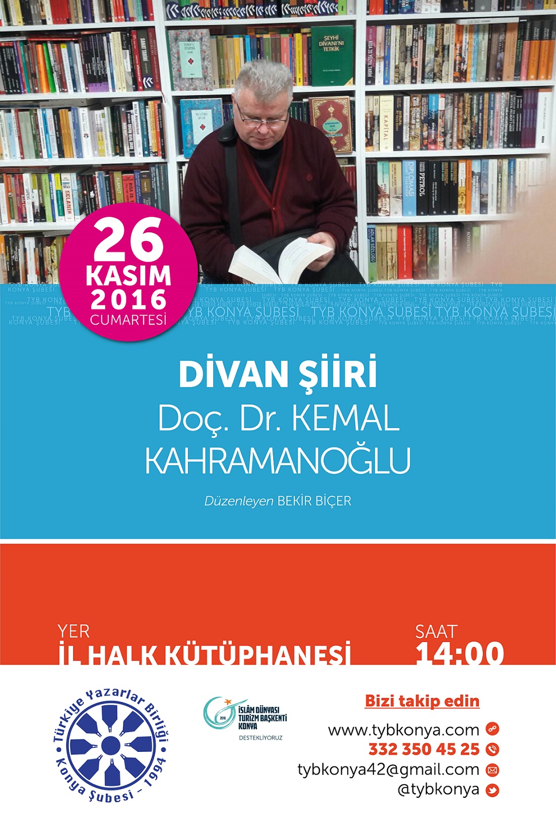 Konya'da Kemal Kahramanoğlu ile Divan Şiiri