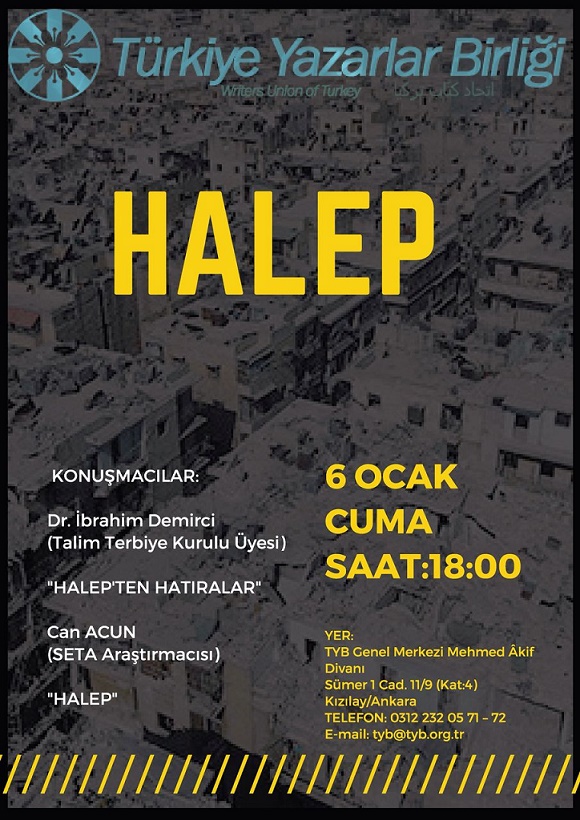 Genç TYB Halep'i unutmadı!