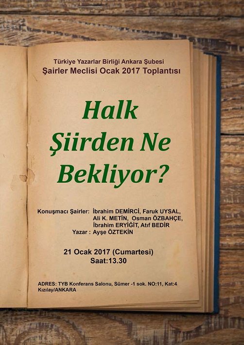 Şairler Meclisi Toplanıyor