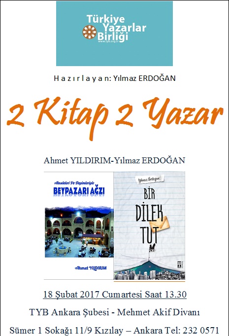"2 Kitap 2 Yazar" Bugün 13.30'da