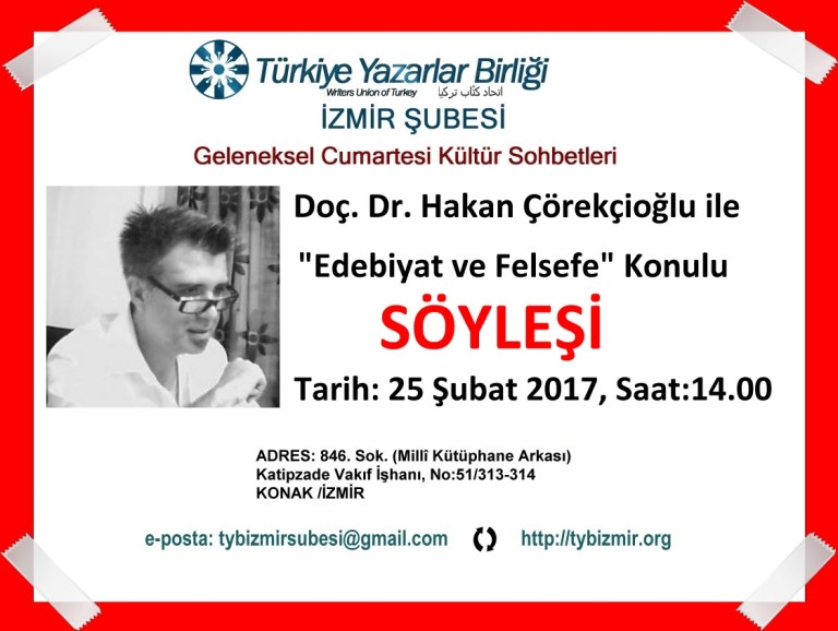 Doç. Dr. Hakan Çörekçioğlu İzmir Şubesi'nde