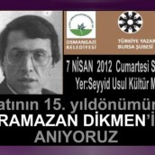TYB Bursa Şubesi'nde Vefatının 15. Yılında Ramazan Dikmen'i Anma Programı