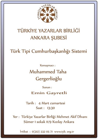 Muhammed Taha Gergerlioğlu ile Türk Tipi Başkanlık Sistemi