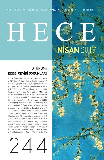 Hece dergisi Nisan sayısı çıktı