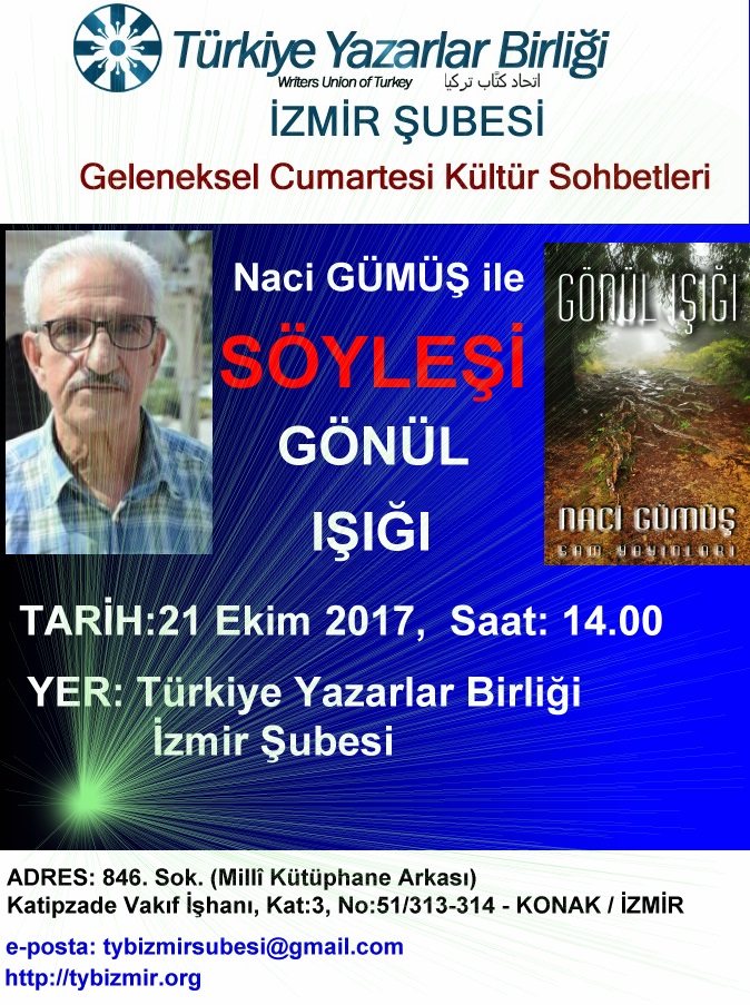 TYB İzmir Şubesi:  GÖNÜL IŞIĞI Üzerine SÖYLEŞİ
