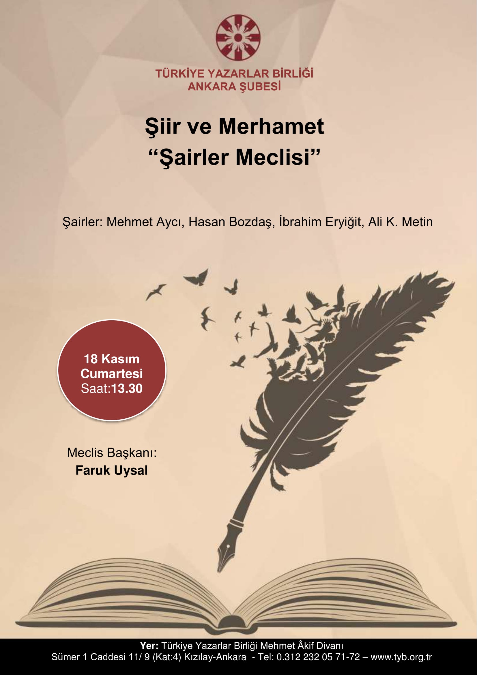 Şairler Meclisi Toplanıyor