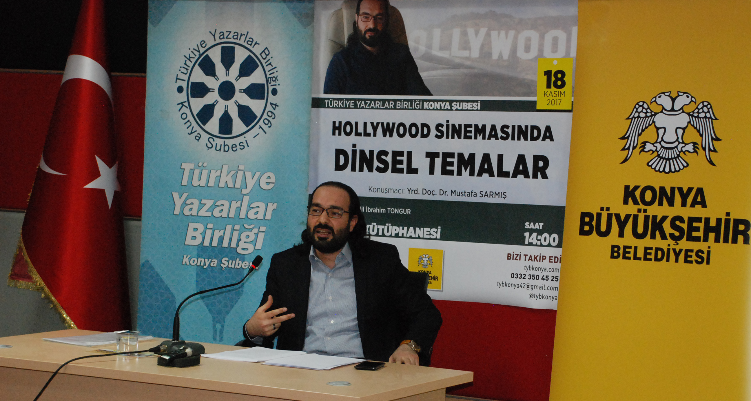 Konya Şubesi'inde “Hollywood Sinemasında Dinsel Temalar” Konuşuldu