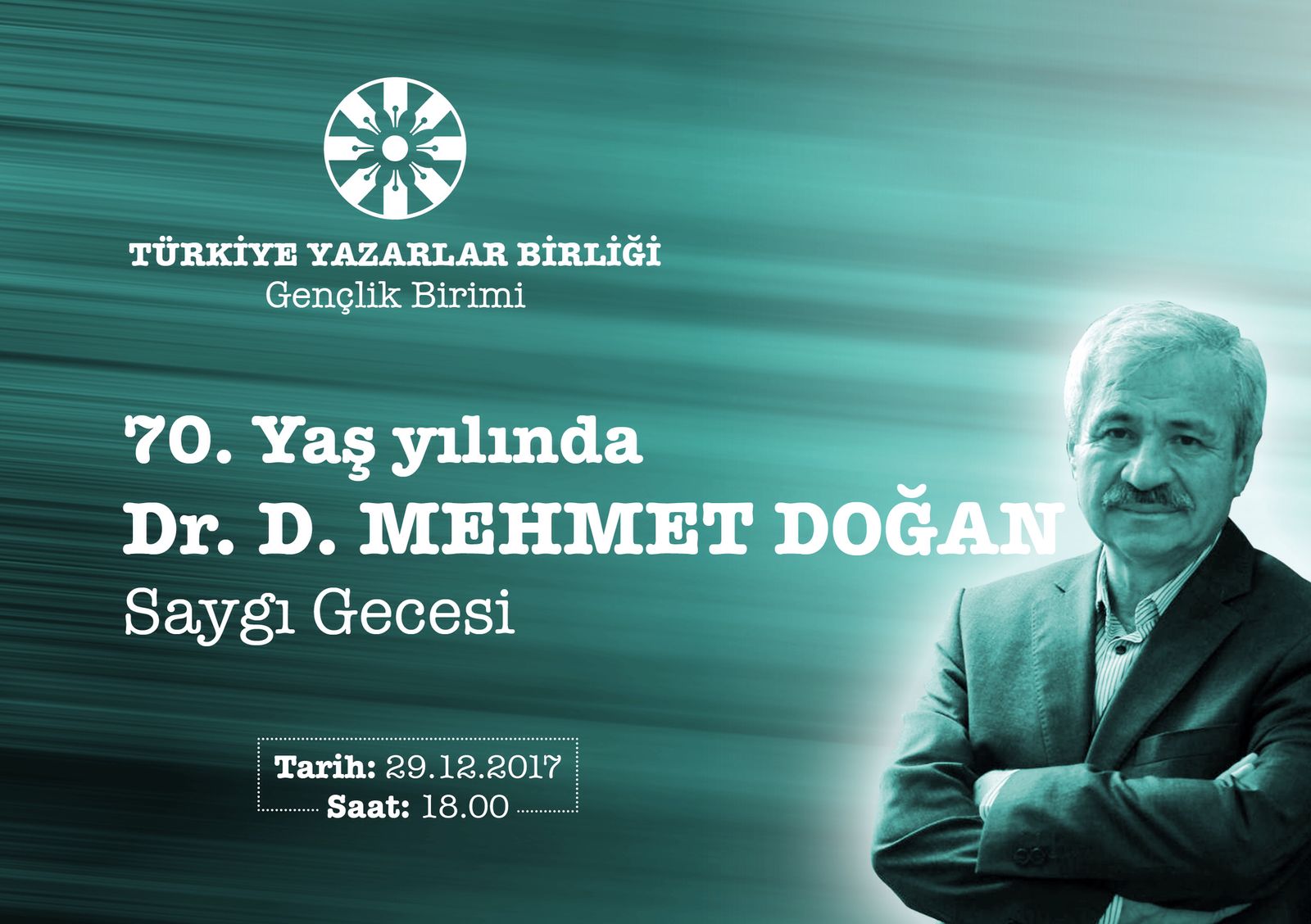 Genç TYB'den Dr. D. Mehmet Doğan'a Saygı Gecesi