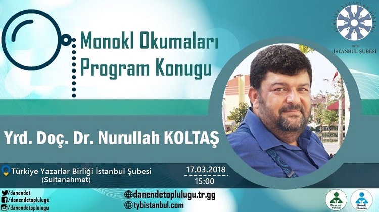 Nurullah Koltaş TYB İstanbul’da Konuşacak