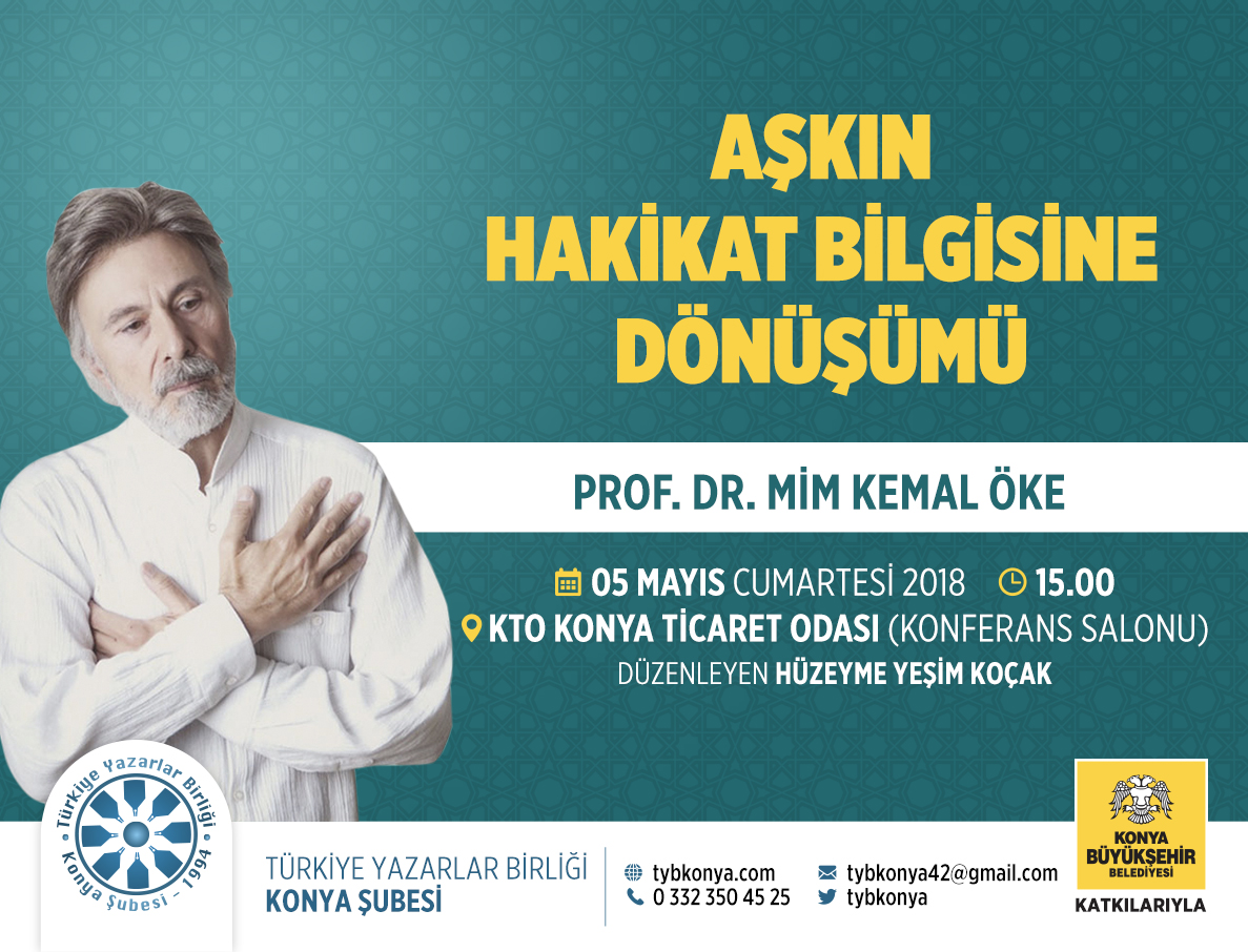 Konya Şubesinde '' Aşkın Hakikat Bilgisine Dönüşümü'' programı