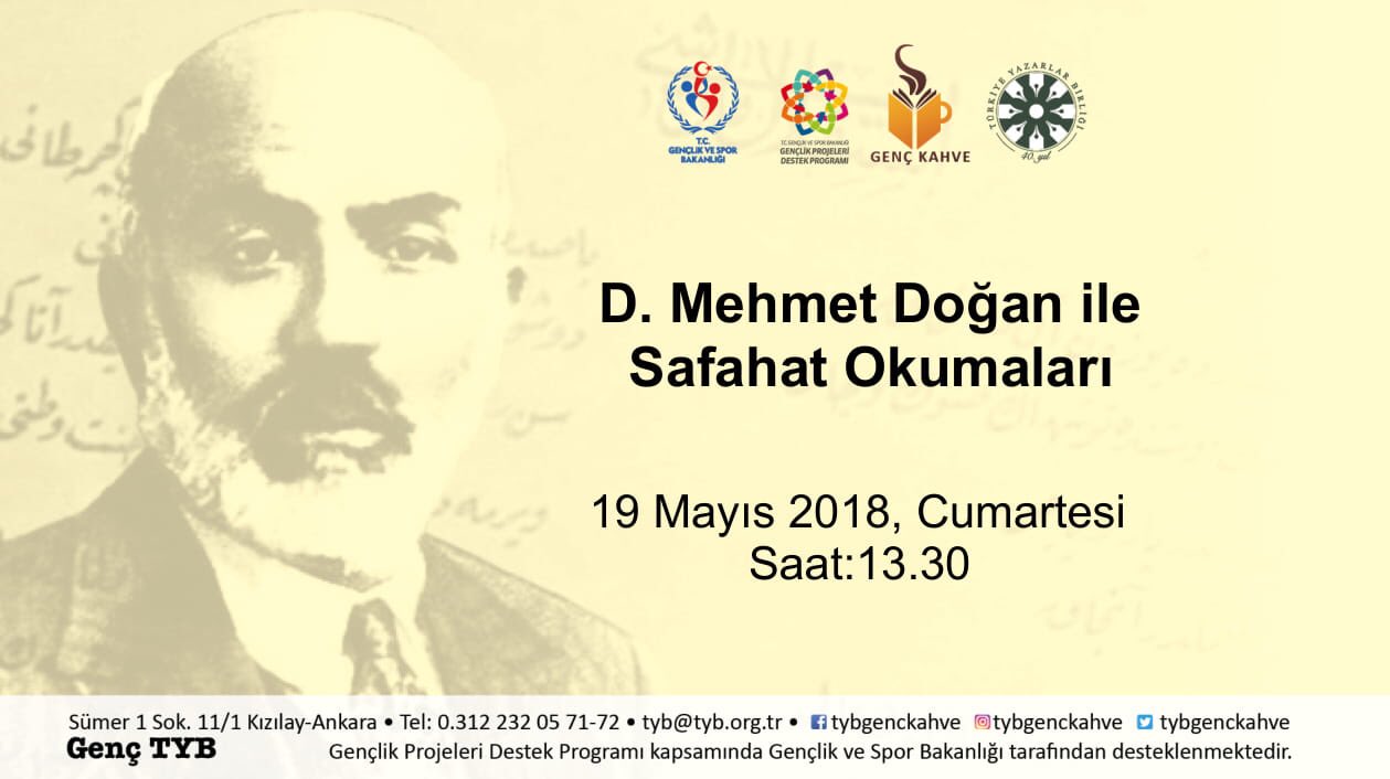 D. Mehmet Doğan ile Safahat Okumaları Bugün 13.30'da