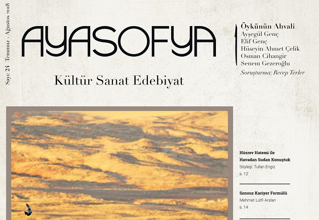 Ayasofya dergisi Temmuz-Ağustos sayısı çıktı