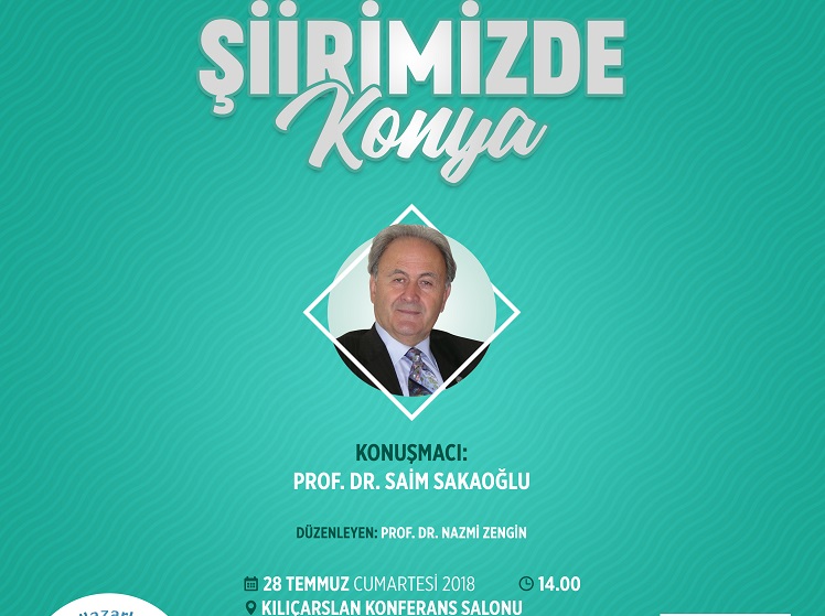 Konya Şubesinde "Şiirimizde Konya" söyleşisi