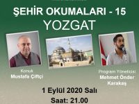 Mustafa Çiftçi "Şehir Okumaları"na konuk olacak