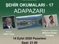 Fahri Tuna "Şehir Okumaları"na konuk olacak