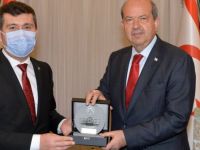 Prof. Dr. Arıcan KKTC Cumhurbaşkanı Ersin Tatar’ı ziyaret etti