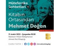D. Mehmet Doğan Balıkesir Millet Kütüphanesi’nde konuşacak
