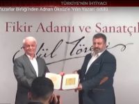 Türkiye Yazarlar Birliği’nden Adnan Öksüz'e 'Yılın Yazarı' ödülü