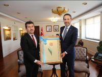 TYB Başkanı Arıcan Bakan Bayraktar’ı ziyaret etti