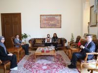 Genç yazar adayları TYB Başkanı Arıcan’ı ziyaret etti