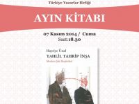 Ayın Kitabı "Hayriye Ünal: Tahlil Tahrip İnşa" 7 Kasım Cuma (bugün) 18.30'da