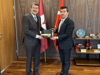 TYB Başkanı Arıcan Rektör Arkan’ı ziyaret etti