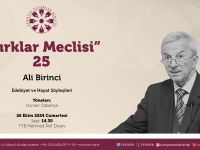 Ali Birinci “Kırklar Meclisi”nde konuşacak