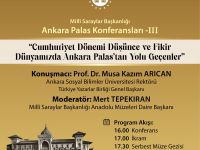 TYB Başkanı Arıcan “Ankara Palas” konferansında konuşacak